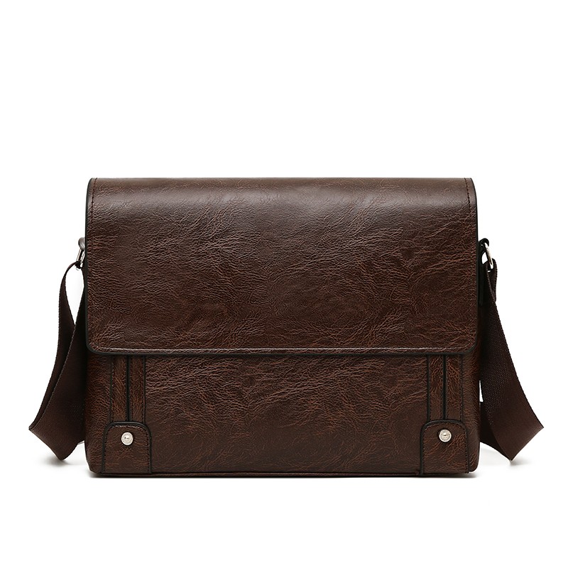 Leather Work Bag Mens - Maletín para Hombre de Cuero PU,
