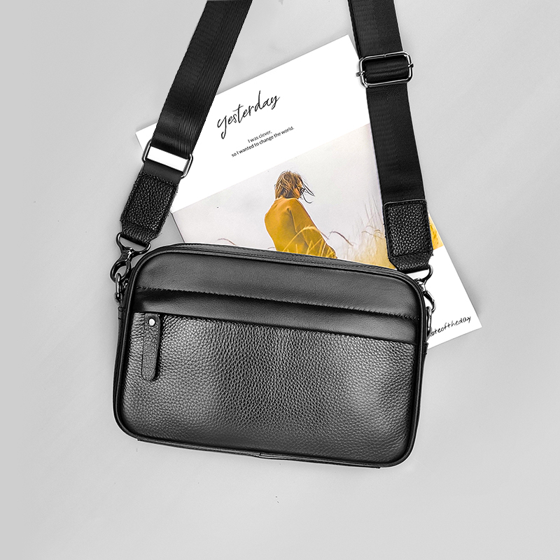 Leather Work Bag Mens - Bolso de Hombro de Cuero Genuino