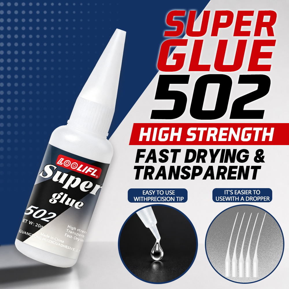 For Leather Work - Loolifl-502-20Ml Adhesivo de Cianoacrilato Transparente Instantáneo