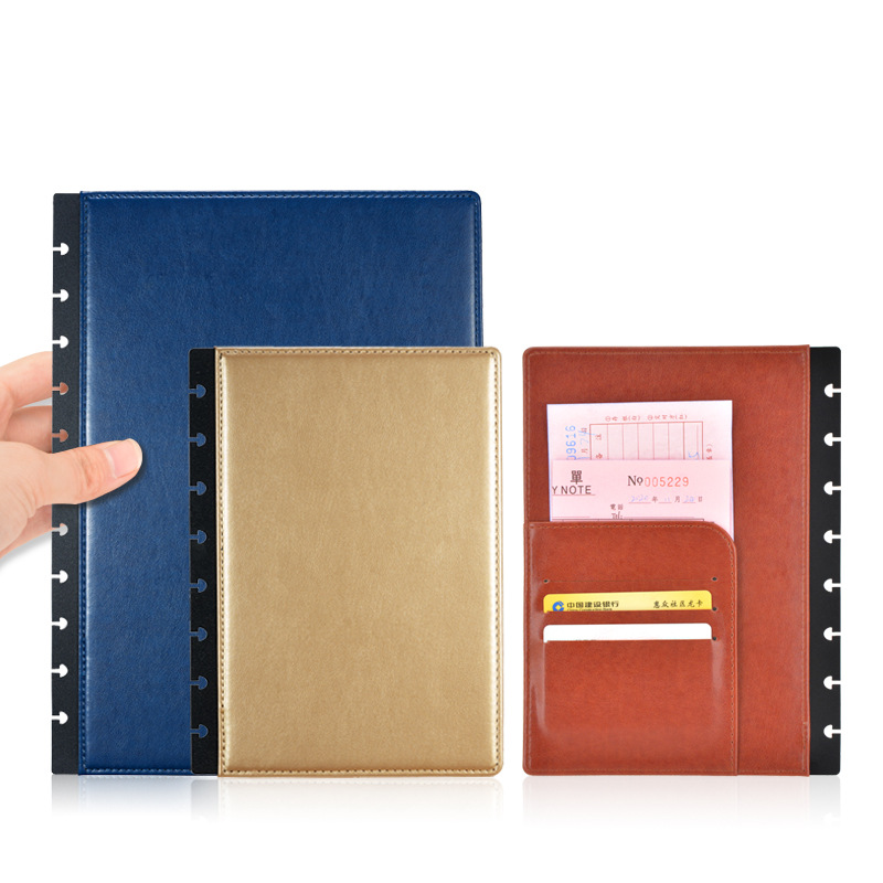 Leather Work Notepad - Cubierta de cuero de hojas sueltas