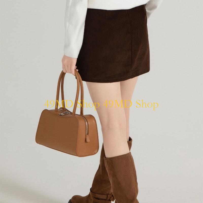 Leather Work Duffle Bag - 49MD Bolso hombro para mujer Bolso