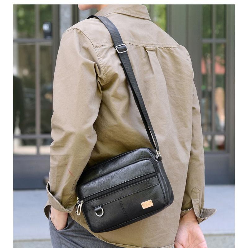 Bolso bandolera de cuero para  - Leather Work Bag Mens reseña y precio