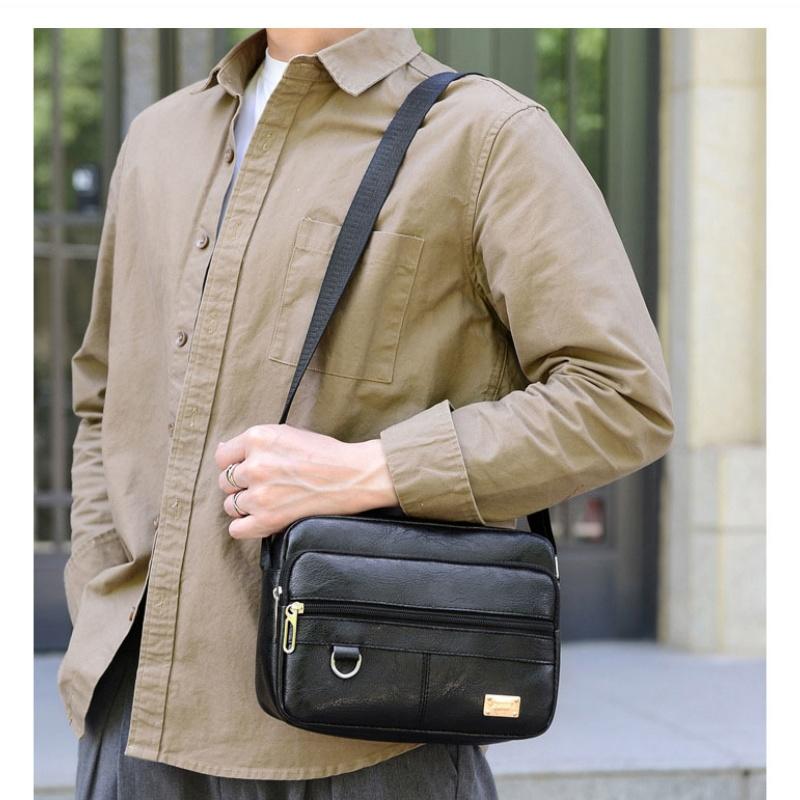 Bolso bandolera de cuero para  - Leather Work Bag Mens reseña y precio
