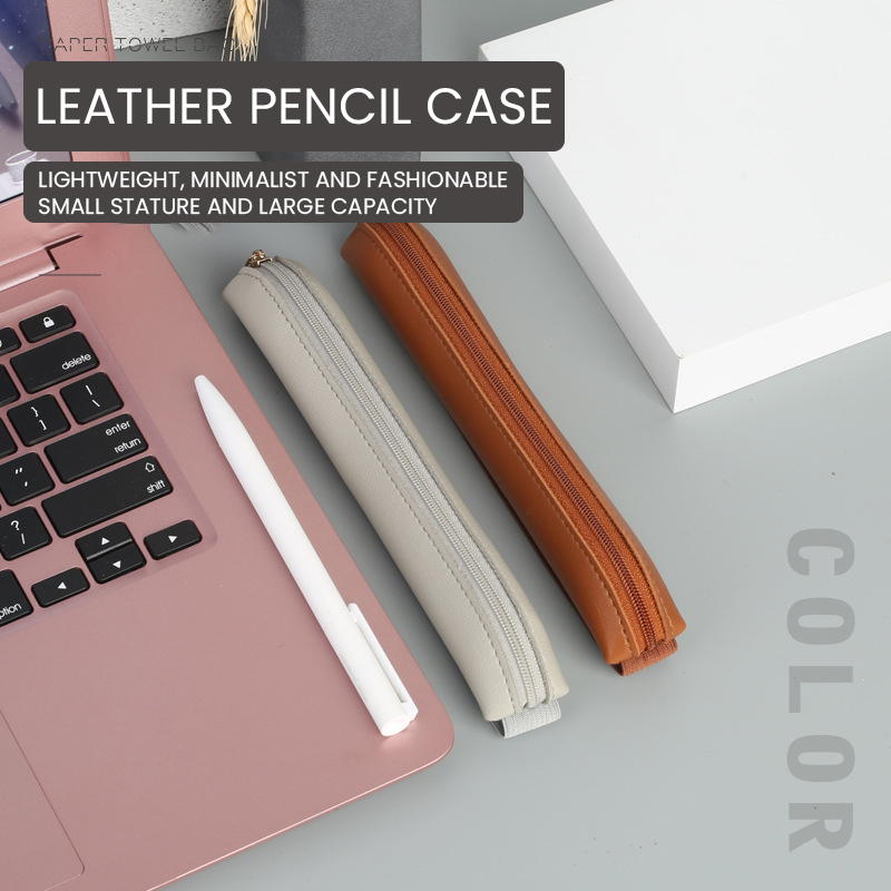 Portalápices de cuero Pu con c - Leather Work Notepad reseña y precio