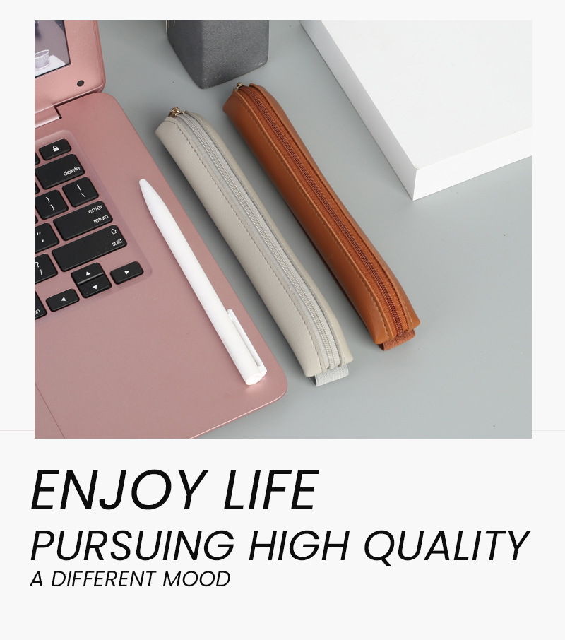 Portalápices de cuero Pu con c - Leather Work Notepad reseña y precio