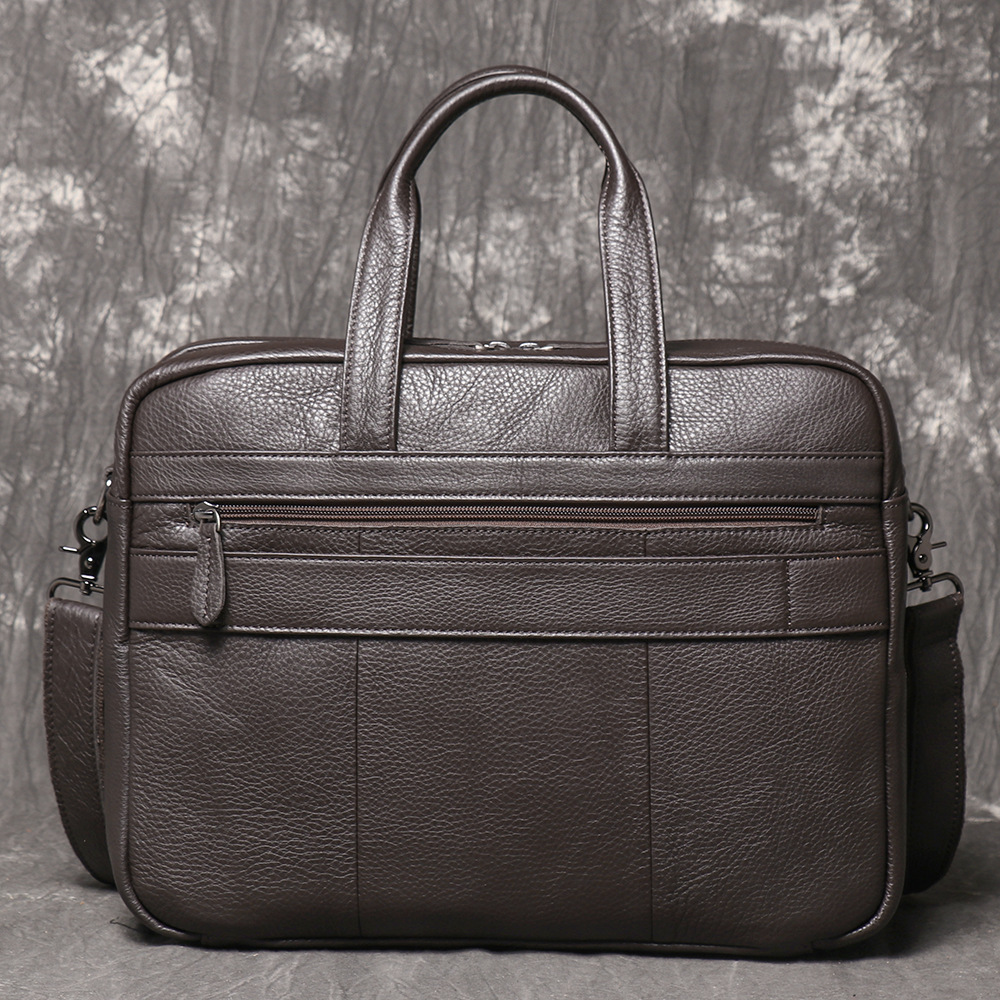 Maletín de Cuero Genuino para  - Leather Work Bag Mens reseña y precio