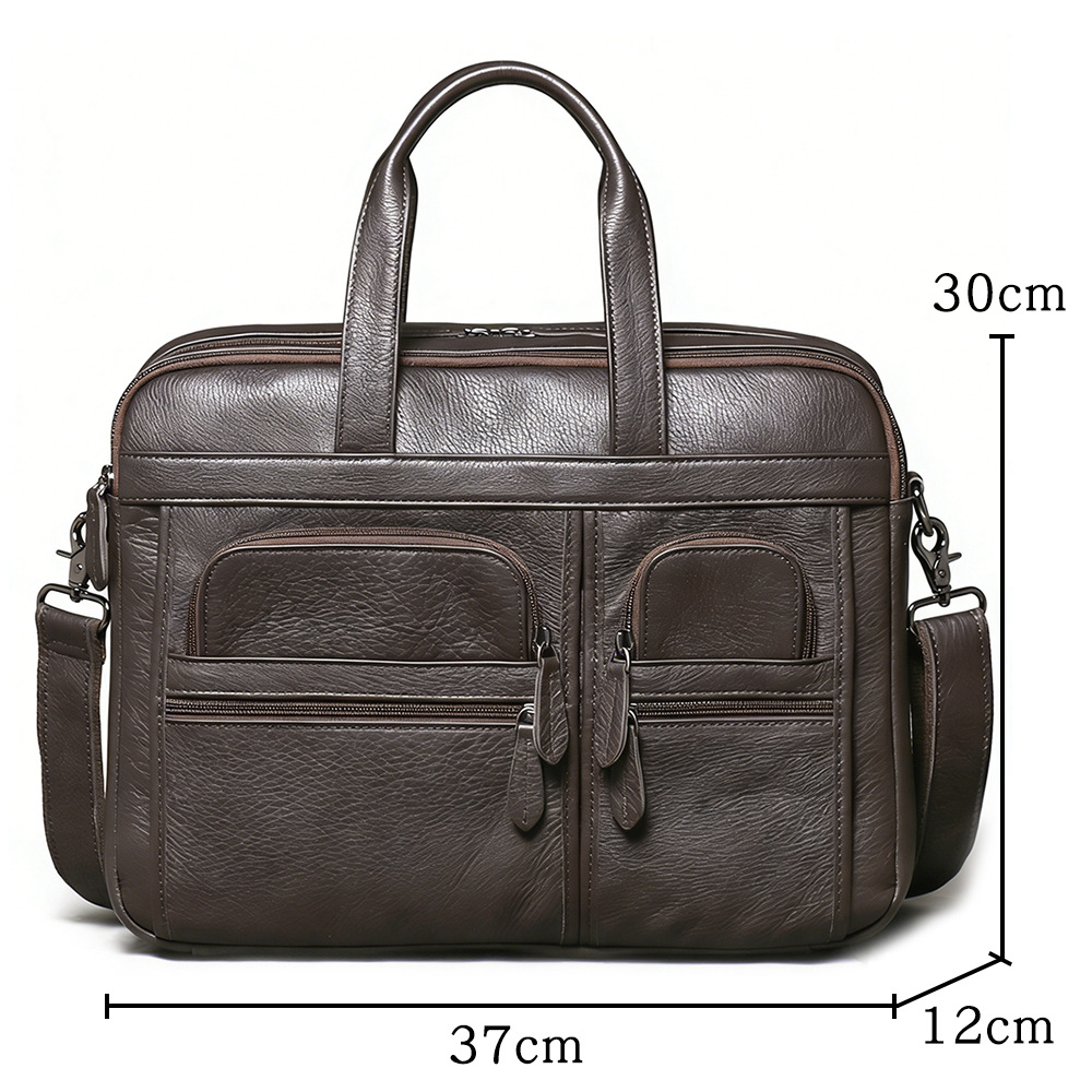 Maletín de Cuero Genuino para  - Leather Work Bag Mens reseña y precio