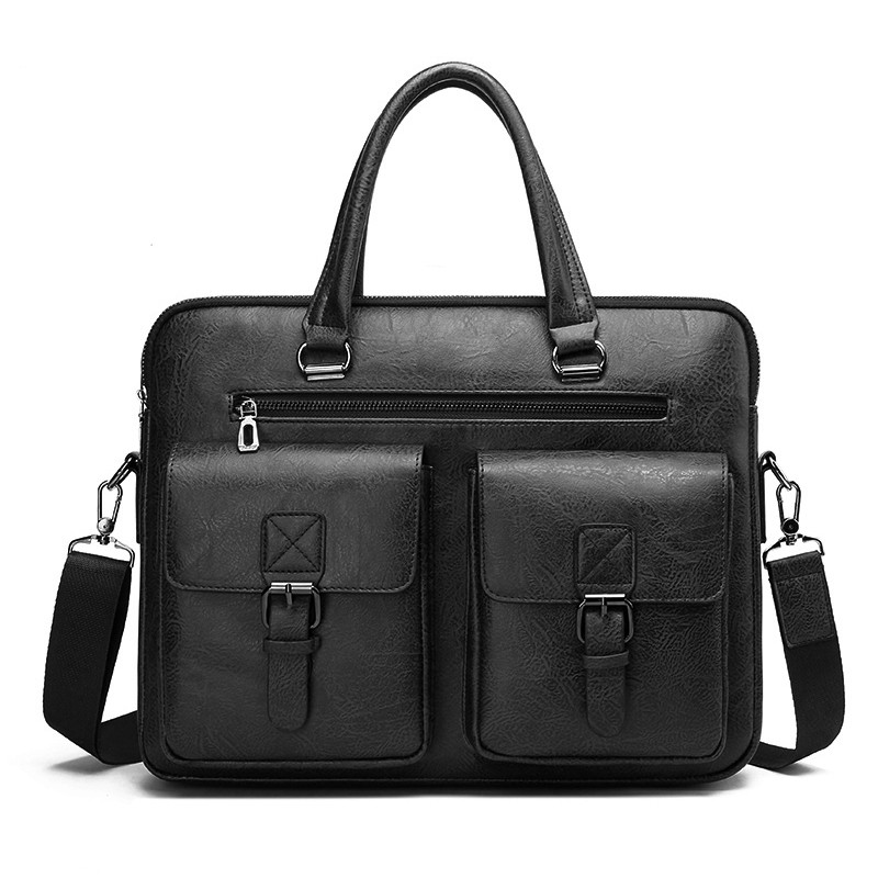 Maletín de negocios de marca d - Leather Work Bag Mens reseña y precio