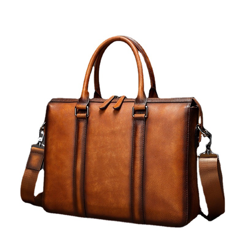 Maletín de Cuero de Primera Ca - Leather Work Bag Mens reseña y precio