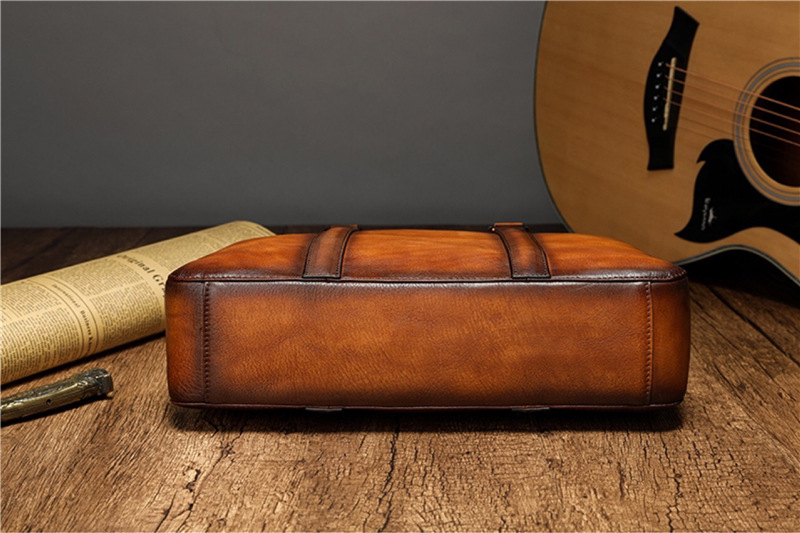 Maletín de Cuero de Primera Ca - Leather Work Bag Mens reseña y precio