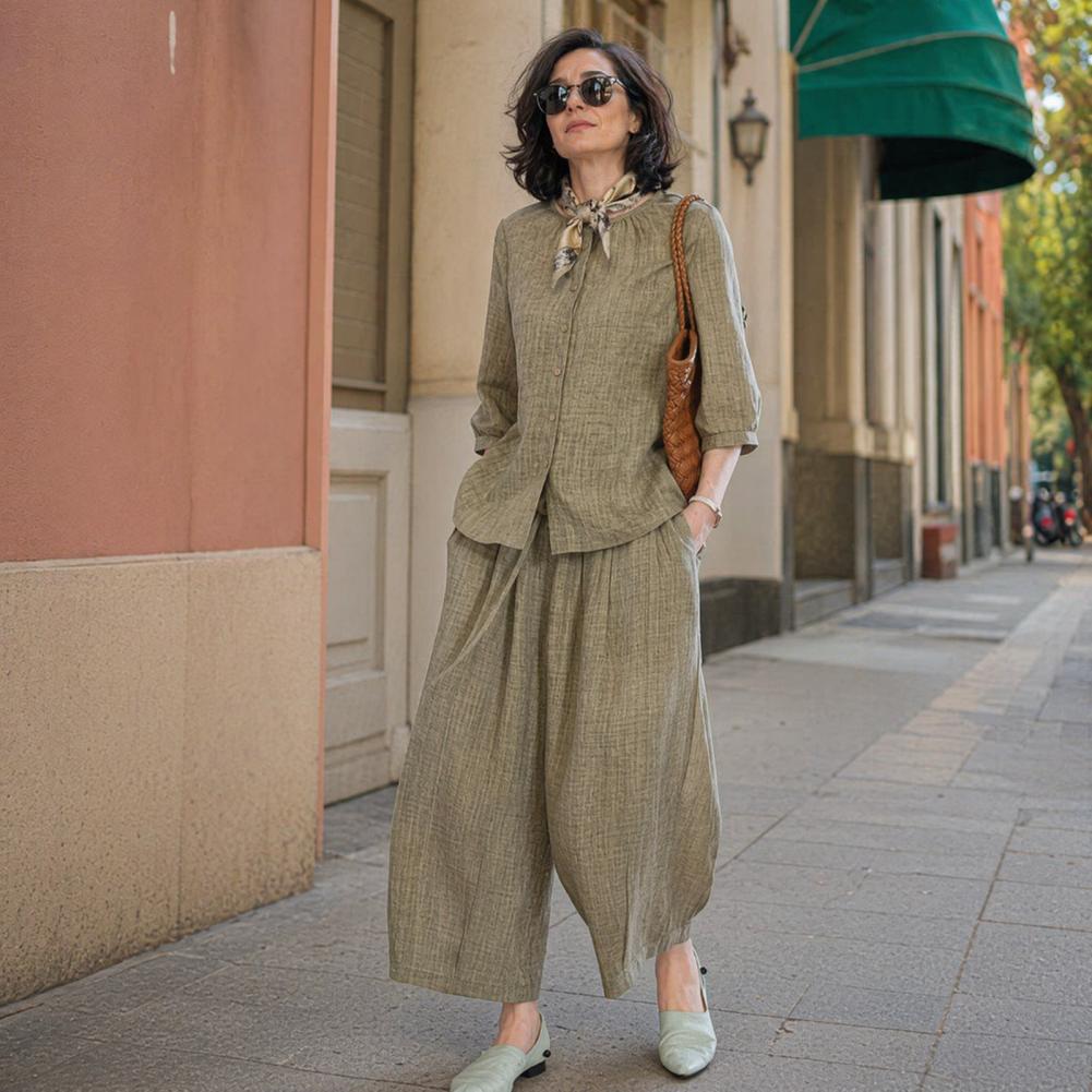 Conjunto Casual de Dos Piezas  - Leather Work Pants reseña y precio