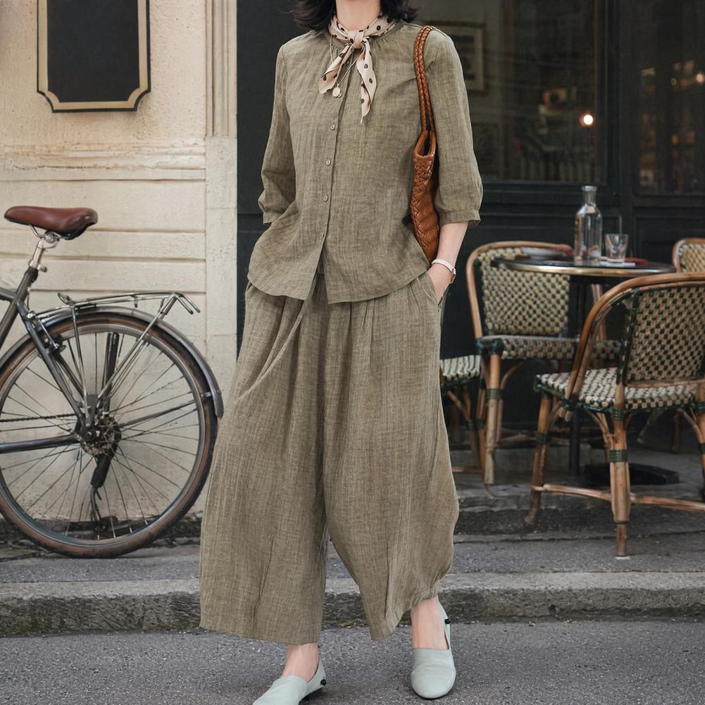 Conjunto Casual de Dos Piezas  - Leather Work Pants reseña y precio