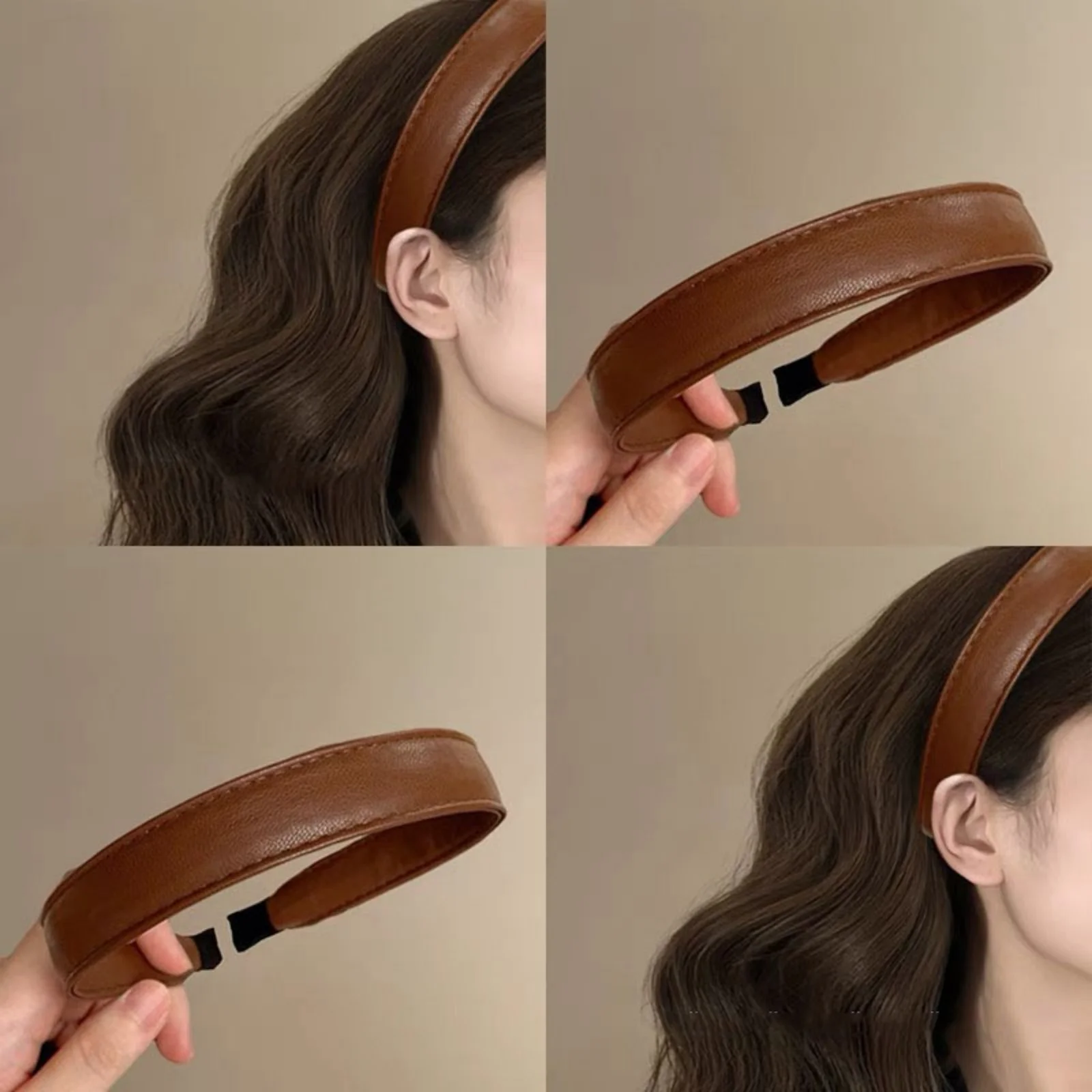 Diadema de cuero rojo vino ret - Leatherwork Pony reseña y precio