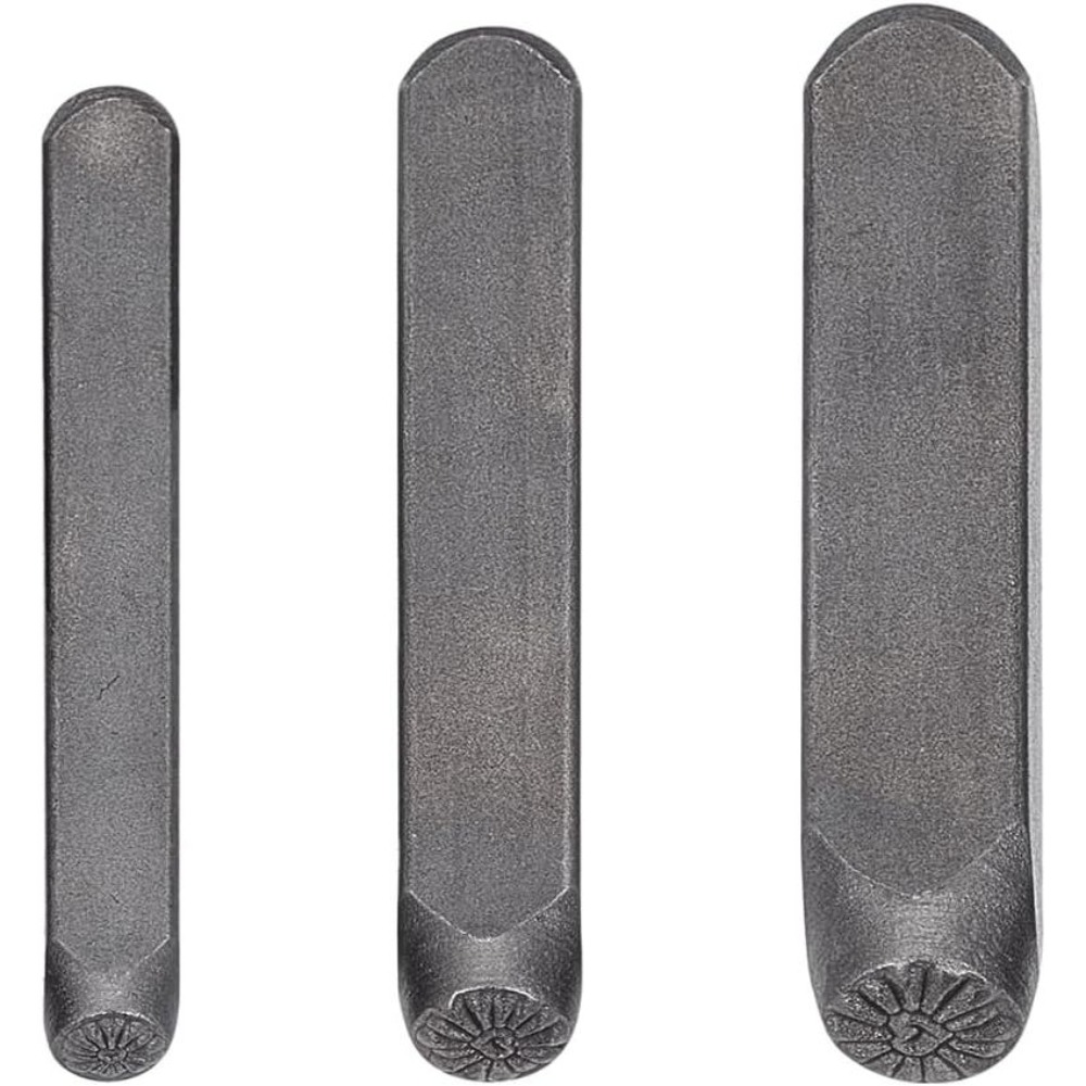 Juego de 3 Sellos Metálicos co - Leatherwork Jewelry reseña y precio