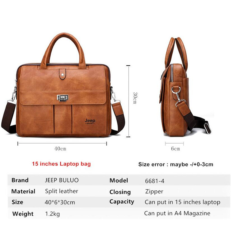 Maletín de Cuero para Hombre J - Leather Work Bag Mens reseña y precio