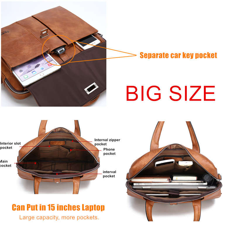 Maletín de Cuero para Hombre J - Leather Work Bag Mens reseña y precio