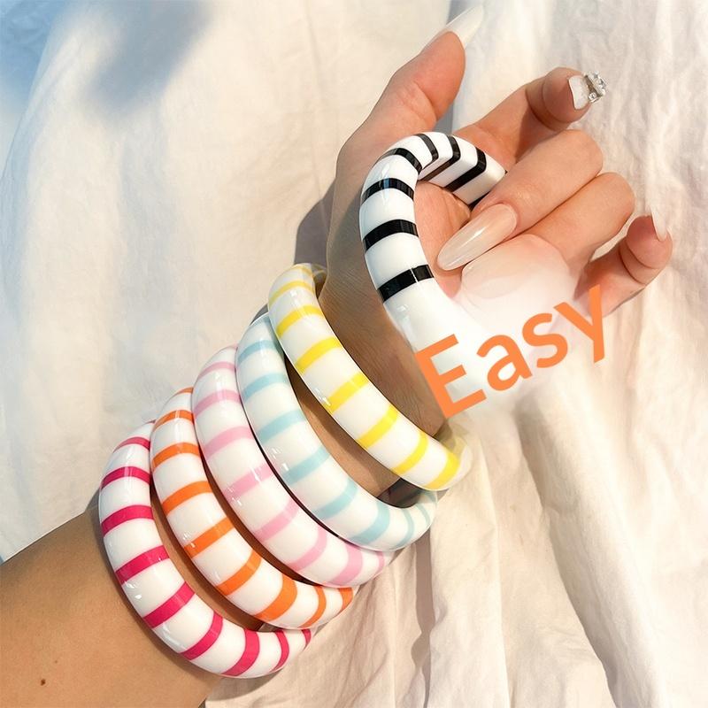 Brazalete de resina con diseño - Leatherwork Jewelry reseña y precio