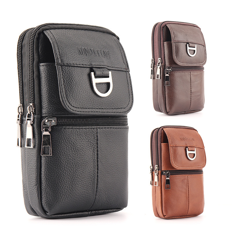 Riñonera de Cuero para Hombre  - Leather Work Bag Mens reseña y precio