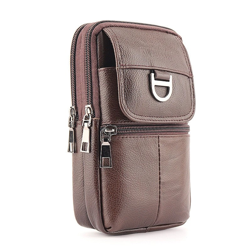 Riñonera de Cuero para Hombre  - Leather Work Bag Mens reseña y precio